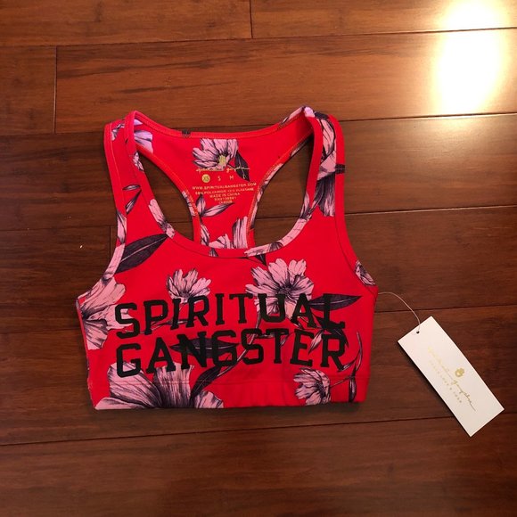 Spiritual Gangster Other - LC! Spiritual Gangster Crimson Floral Warrior Bra